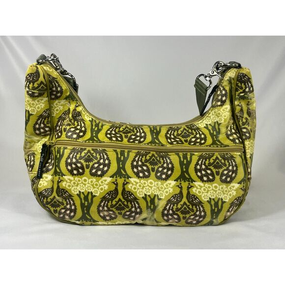 Petunia Pickle Bottom Lime Green Peacock Water Resistant Diaper Bag Shoulder - Picture 4 of 14